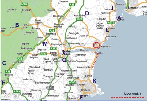 map of teignmouth
